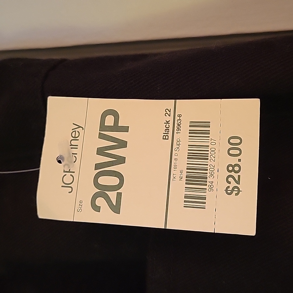 NWT St John's Bay Size 20WP Black Jeans - Picture 2 of 8